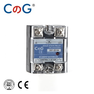 CG SSR-25DA 24-480VAC ~ 3-32VDC 단상 DC-AC SSR 25A 솔리드 스테이트 릴레이