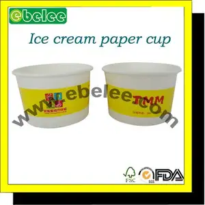 8 oz yogourt glacé tasse de papier fournisseur