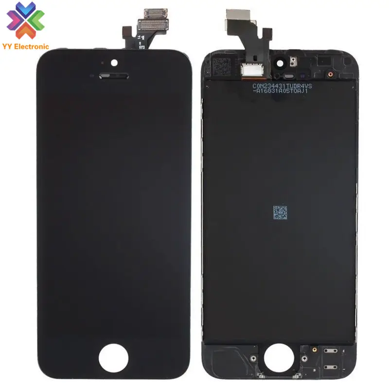 Tianma Perfecte kwaliteit met clear warme kleur tonen lcd touch screen voor iPhone 5 LCD touch met glas voltooid