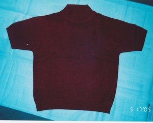 เสื้อสเวตเตอร์ผู้หญิงลำลอง คอวี แขนสั้น ถักแบบเรียบ 100% แคชเมียร์ ป้องกันขนร่วง - Product Image 1
