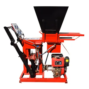 Petite machine professionnelle fabricant HBY 2-15 semi automatique machine de brique d'argile prix hydraulique presse machine de brique d'argile