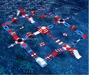 Crazy amusing inflatable water park, amusement park Equipment sea with SGS - Product Image 2