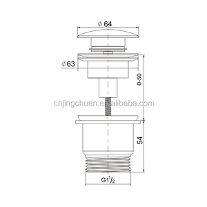 Válvula <span class=keywords><strong>clic</strong></span>-<span class=keywords><strong>clac</strong></span> cromada 11/4" - Product Image 2
