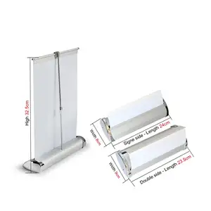 Outdoor Reclame Mini Desktop Roll Up Banner Stands Kleine Roll Up Banner