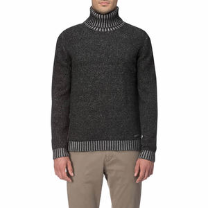บุรุษฤดูหนาวที่อบอุ่น100%ขนแกะขนยาวเสื้อกันหนาวคอเต่า - Product Image 1