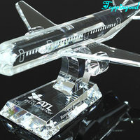 Avion décoratif en cristal K9, modèle d'avion pour grade VIP