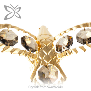 Crystocraft chapado en oro escritorio Mini reloj estatuilla águila Corán Biblia cristales de corte brillante recuerdo islámico regalo hecho de Metal - Product Image 2