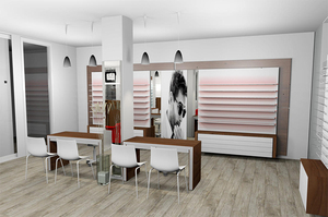 Dernier style d'étagères murales à LED pour l'affichage <span class=keywords><strong>optique</strong></span>, présentoirs de lunettes sur pied, présentoirs personnalisés pour lunettes de soleil - Product Image 4