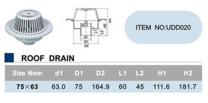 Accessori <span class=keywords><strong>per</strong></span> Drenaggio in Plastica Marca ERA Scarico <span class=keywords><strong>per</strong></span> Tetto in PVC - Product Image 2