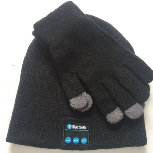 Tùy Chỉnh Không Dây Beanie Hat Với Headphone Và Màn Hình Cảm Ứng Găng Tay Set - Product Image 3