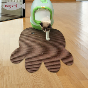 Tapis de tamis antidérapant pour litière chat, antidérapant, capture des déchets des animaux de compagnie, tapis de bol en mousse de PVC, 100 pièces - Product Image 3