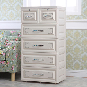Cajonera de plástico de 5 capas, ropa blanca, 58x40x114CM - Product Image 2