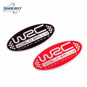 Logotipo de coche de marca de aluminio personalizado pegatina emblema - Product Image 1