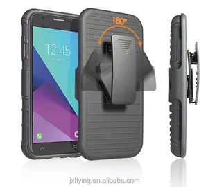 J3 2017 J327P cinturón clip holster Combo caso de teléfono para Samsung J3 emerge resistente kickstand teléfono cubierta