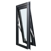 Fenêtre à auvent en aluminium à ouverture vers l'extérieur conforme à la norme AS2047