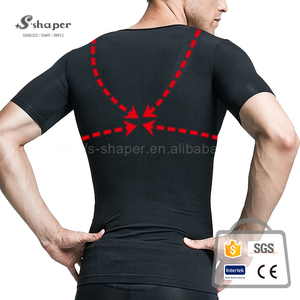 Maglietta Modellante Senza Cuciture Stile Giapponese SSHAPER per Uomo, T-Shirt Traspirante a Compressione in Maglia, Magliette Snellenti da Uomo - Product Image 5