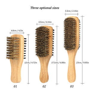 OEM Marque privée Extension de <span class=keywords><strong>cheveux</strong></span> Vague sèche Brosse à <span class=keywords><strong>cheveux</strong></span> en poils de sanglier Brosse à <span class=keywords><strong>cheveux</strong></span> double face - Product Image 2