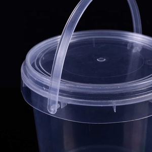 Cucina domestica secchio per bere in <span class=keywords><strong>plastica</strong></span> trasparente da 1 litro secchio da 32 once secchio in <span class=keywords><strong>plastica</strong></span> <span class=keywords><strong>con</strong></span> <span class=keywords><strong>coperchio</strong></span> - Product Image 6
