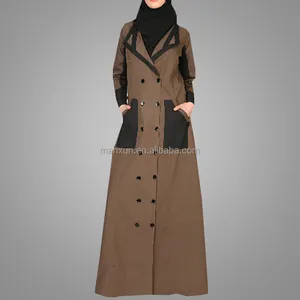 Orta doğu bölgesi için ceket Abaya mütevazı sonsuza Burqa Dubai elbise kraliyet kuveyt Kebaya moda açık palto