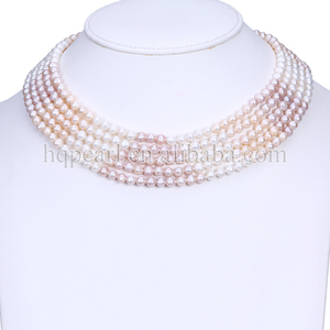 Collier d'hiver perlé en forme de pomme de terre, pour femme, bijou à paillettes - Product Image 4