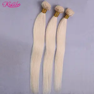 Kbeth Hair Color#60 Straight Malaysian Hair Extension Unprocessed Malaysian Virgin Hair Made in Xuchang