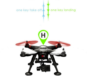 GW-TX380 2.4G 4 voies Radio télécommande Jouet rc caméra drone hélicoptère avec GPS - Product Image 5