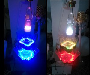 夜总会和酒店用双层发光二极管照明塑料冰桶电池供电闪光展示架 - Product Image 6