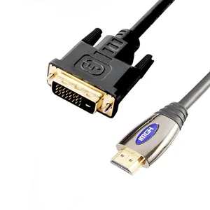 DVI-D-HDMIケーブルDVI241-HDMI、HDMI-DVIシングルリンクケーブルコンピューター-TVプロジェクターHDケーブル