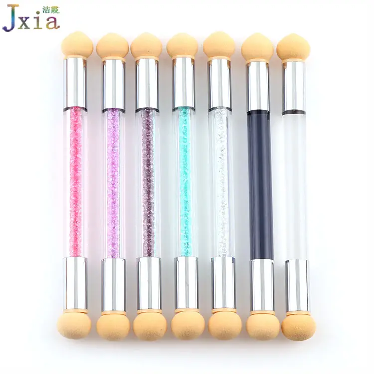 Jiexia Duurzaam Enkele Stuk Ombre Schaduw Gradiënt Bloeiende Schilderen Nail Art Gereedschap Spons Brush