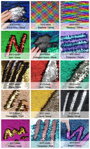 Nanyee-tela <span class=keywords><strong>de</strong></span> lentejuelas, tejido Reversible <span class=keywords><strong>de</strong></span> color melocotón y rosa - Product Image 4