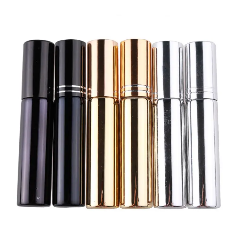 10 ML UV Glass Empty Refillable Cosmetic Toner Perfume Spray Pump Bottle