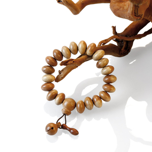 Bracelet jaune, chapelet de prière, bracelet en bois, poisson, hommes, femmes, fournisseur religieux bouddhiste - Product Image 3