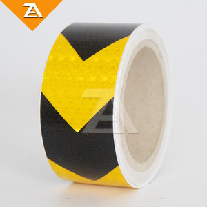 Giallo nero freccia riflettente del pavimento nastro adesivo riflettente per la sicurezza della carreggiata - Product Image 2