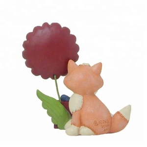 Saludos personalizados resina artesanía <span class=keywords><strong>serie</strong></span> <span class=keywords><strong>zorro</strong></span> y flores - Product Image 3