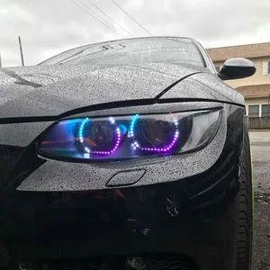 E90 E92 f30 F31 רב צבע שינוי led מלאך עיניים DTM סגנון RGB עיני מלאך led halo עבור bmw