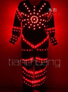 LED Luminoso/Brillantes Trajes de Baile/Trajes Para Hombre EL Fría LED Party Clothes Con Soporte Para Gafas Diseño personalizado - Product Image 4