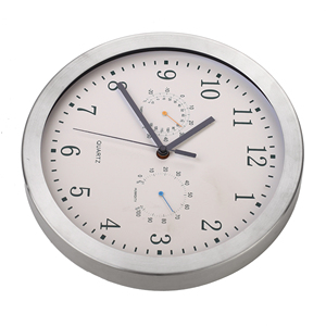 Stainless Steel <strong>Outdoor</strong> Custom <strong>Clock</strong> &amp; Thermometer Hygrometer Combo Round Weather Station <strong>Wall</strong> <strong>Clocks</strong> - Product Image 6