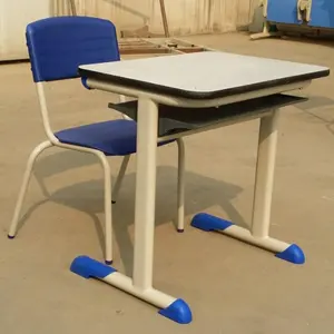 Поставщик школьной мебели, удобный обучающий металлический Настольный стул из ДВП для детей