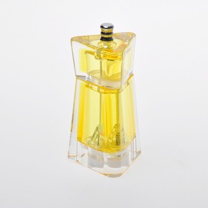 Cocina 4,5 "Acrílico Transparente Triángulo Sal Molinillo Plástico - Product Image 5