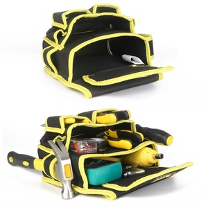 Meilleure pochette de ceinture d'outils d'électricien en toile Sac à outils à fermeture éclair Sac de rangement de jardinage robuste Toile utilitaire durable pliable - Product Image 2