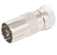 Connecteur mâle/femelle de Type F, 20 pièces, adaptateur de connecteur pour télévision PAL, IEC