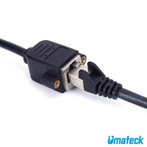 Cavo di prolunga per montaggio a pannello da 0.3m 26AWG <span class=keywords><strong>Cat</strong></span> 5e FTP RJ45 Ethernet maschio a femmina - Product Image 6