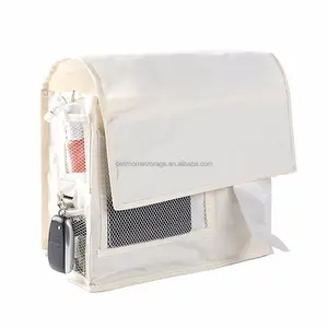 Thời Trang Mới Giá Rẻ Vải Polyester Sofa Tay Vịn Tổ Chức Lưu Trữ Cánh Tay Ghế Sofa Caddy