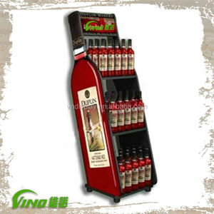 Casier à vin européen élégant Mobilier d'affichage moderne et élégant pour le stockage commercial du vin au sol pliable debout utilisé commercial - Product Image 2