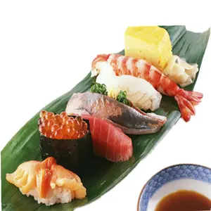 餐厅用具绿色新鲜竹叶空杯包装竹叶寿司叶子，用于烹饪和家庭使用