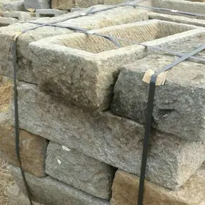 Reclaimed old stone pig feed water trough