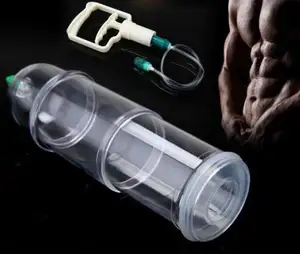 Penis Cupping Maken Man Penis Vergroter Vacuüm Pomp Bigger Growth Uitbreiding + 3 Mouwen