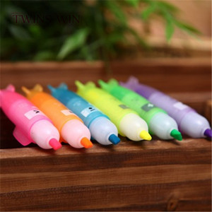 Mới đến chất lượng tốt đầy màu sắc trong suốt tên lửa <span class=keywords><strong>Highlighter</strong></span> Bút Đánh Dấu 028 - Product Image 1