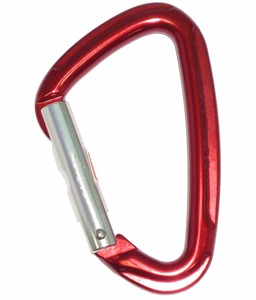 CE UIAA Certified Heavy Duty Outdoor Sports Aluminum High Quality D Shaped Straight Gate Climbing Carabiner - Product Image 2