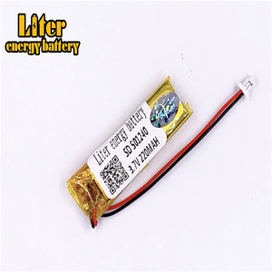 Plug 1.0-2 P 3.7 V 501240 220 mah small Rechargeable lipo battery with CE, UL, for bluetooth headset - Product Image 3